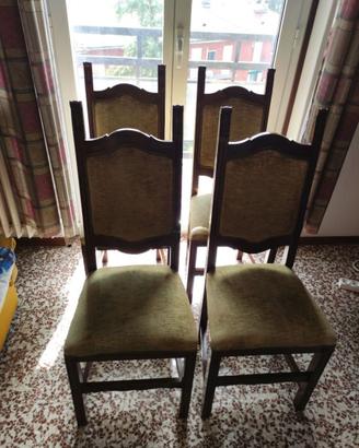 Set di 4 sedie antiche restaurate
