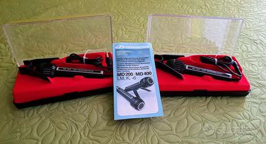 2 MICROFONI Sennheiser, vintage, anni 80 con conne