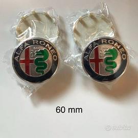 4x pz Kit Tappi Coprimozzo ALFA ROMEO 60mm