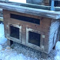 Casetta gabbia in legno per conigli