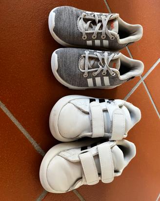 2 paia scarpe Adidas bambino n. 25