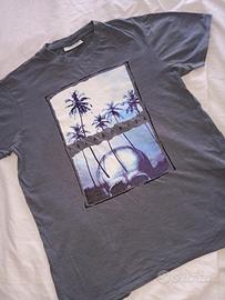 T-shirt taglia M grigio avio