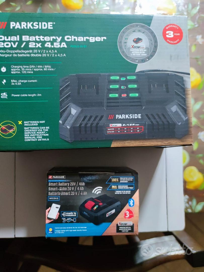 SMART Caricabatterie Batteria 4-8Ah X20V PARKSIDE - Giardino e Fai da te In  vendita a Perugia