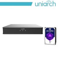 NVR Uniarch 16 canali 8 megapixel, 16 porte PoE