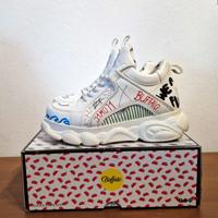 Sneakers Buffalo x J1mo71 limited,pelle,bianco,n42