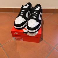 Nike dunk low black and white panda
