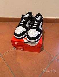Nike dunk low black and white panda