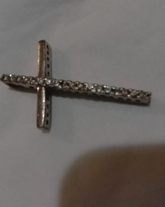 Croce in argento per collane