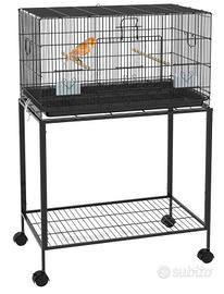 Nuova gabbia mai usata, PawHut con piedistallo