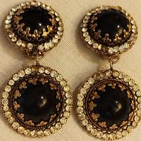 orecchini vintage pietre dure