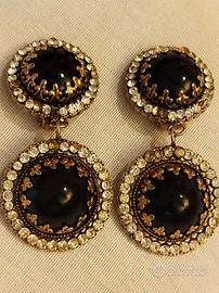 orecchini vintage pietre dure