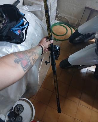 canna da pesca a mulinello 