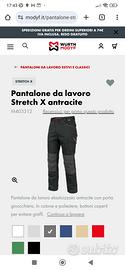 pantalone stretch X Wurth Modyf taglia 52