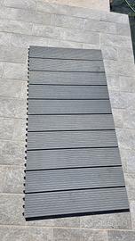 Piastrelle 60x60 in WPC grigio nuove