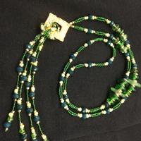 collana artigianale in vetro - nuova