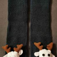 CALZE ANTISCIVOLO NATALIZIE - colore NERO / ORO