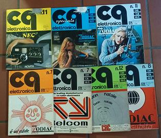 Stock 7 vecchie riviste di CQ elettronica transist