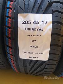 2 GOMME 205 45 17 UNIROYAL BR2257