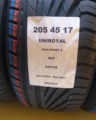 2 GOMME 205 45 17 UNIROYAL BR2257