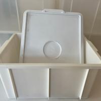 12 cassette impasto con coperchi - 40x30 cm