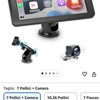 Carplay / monitor portatile 7” nuovo + telecamera