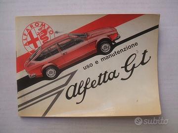 USO E MANUTENZIONE AUTO ALFETTA GT 1975 - 1800 CC.