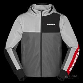 GIACCA ESTIVA SPIDI HOODIE NET ESTIVA ROSSO/GRIGIO