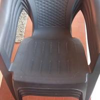 Sedie da giardino in plastica