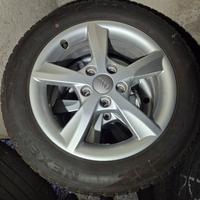  4 cerchi in lega usati peAudi a 3 con gomme neve 