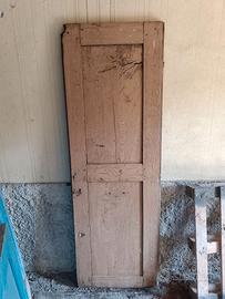 Porta antica in legno massello da restaurare
