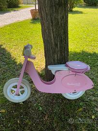 Bicicletta senza pedali in legno