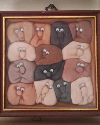 quadrino per bimbi, con facce