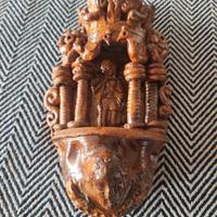 Acquasantiera ceramica siciliana Collesano 