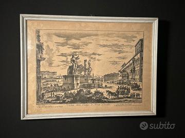 Stampa Piazza di Monte Cavallo