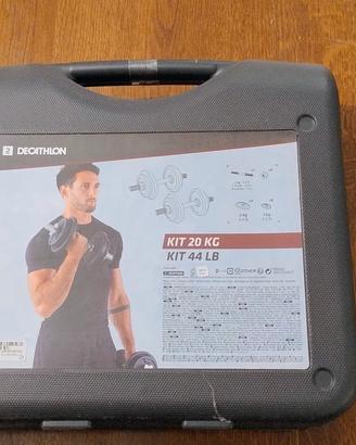 Set manubri decathlon 20kg 10+10