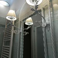 Specchio con luci ferro torciglioni