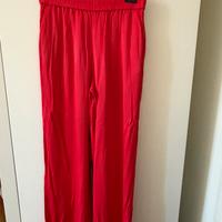 Pantaloni a palazzo elastico in vita