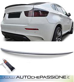 Spoiler Alettone per Bmw X6 E71 dal 2008 2015 Nero