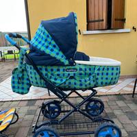 Carrozzina e seggiolina bambino + box gratis
