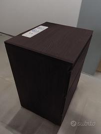 2 x Comodini Stazione di Ricarica USB e 3 cassetti