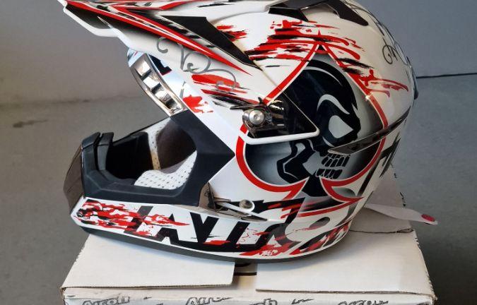 casco AIROH RAPTOR RED TG. XL NUOVO