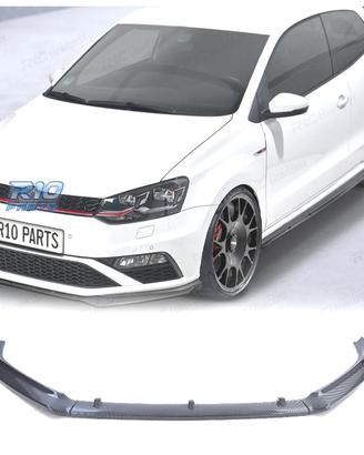 SPOILER LIP VOLKSWAGEN VW POLO 6C 14-17 CARBONIO