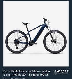 Ebike rockrider expl 140 taglia M