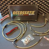 Kit tubi freno aeronautici oro Accossato tmax 530