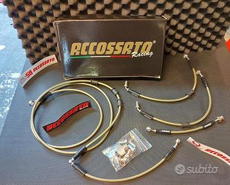 Kit tubi freno aeronautici oro Accossato tmax 530