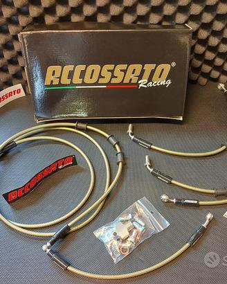 Kit tubi freno aeronautici oro Accossato tmax 530