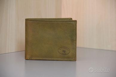 Portafoglio pelle made in Italy verde
