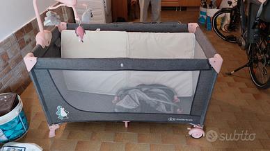 lettino da viaggio Joy Kinderkraft rosa