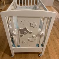 Lettino Co-Sleep Cuoricini mod. Teodoro