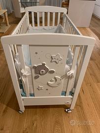 Lettino Co-Sleep Cuoricini mod. Teodoro